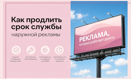 Как продлить срок службы наружной рекламы в  Белой Калитве
