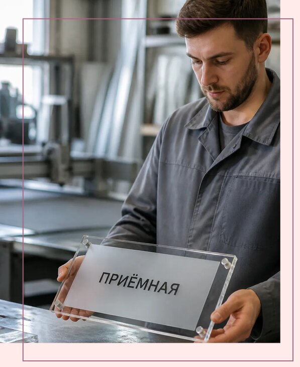 Таблички из оргстекла на заказ в Белой Калитве от 4045 р. | Аванза-Бкл